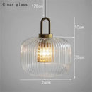 GobekUsa Glass Stripe LED Pendant Lights for Stylish Indoor Home Decor