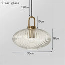 GobekUsa Glass Stripe LED Pendant Lights for Stylish Indoor Home Decor