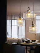 GobekUsa Glass Stripe LED Pendant Lights for Stylish Indoor Home Decor