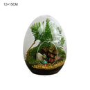 High quality glass egg-shaped terrarium set for living room decor by Decorbites