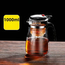 Modern black & silver glass tea kettle kitchen infuser pot by Decorbites