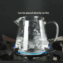 Modern clear glass tea pot set kitchen brewing kit by Decorbites