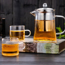 Modern glass teapot infuser tea set – kitchen glassware by Decorbites