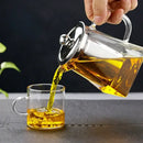 Modern glass teapot infuser tea set – kitchen glassware by Decorbites