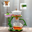 GobekUsa Glass Teapot & Lazy Tea Infuser - Home & Office Tea Set