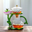 GobekUsa Glass Teapot & Lazy Tea Infuser - Home & Office Tea Set