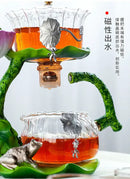 GobekUsa Glass Teapot & Lazy Tea Infuser - Home & Office Tea Set