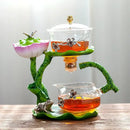 GobekUsa Glass Teapot & Lazy Tea Infuser - Home & Office Tea Set