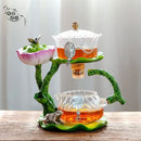 GobekUsa Glass Teapot & Lazy Tea Infuser - Home & Office Tea Set