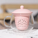 Modern glass teapot set with ceramic filter kitchen tea infuser by Decorbites