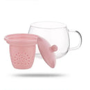 Modern glass teapot set with ceramic filter kitchen tea infuser by Decorbites