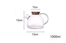 Modern glass teapot with wooden lid – kitchen tea infuser by Decorbites