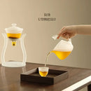 GobekUsa Glass Teapot with Magnetic Drip Pot and Base