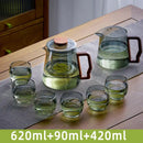 GobekUsa Glass Teapot with Wood Handle for Chinese Tea Ceremony and Kung Fu Tea