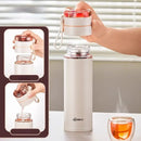 Modern white decorbites glass thermos tea separation bottle office cup by Decorbites