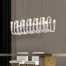 GobekUsa Glass Tube Dining Chandelier Modern Lamps