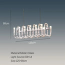 GobekUsa Glass Tube Dining Chandelier Modern Lamps