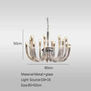 GobekUsa Glass Tube Dining Chandelier Modern Lamps