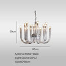 GobekUsa Glass Tube Dining Chandelier Modern Lamps