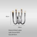 GobekUsa Glass Tube Dining Chandelier Modern Lamps
