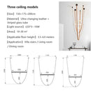 GobekUsa Glass Tube Pendant Lamp: Modern LED Lighting for Living Room, Duplex Villa Staircase