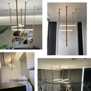 GobekUsa Glass Tube Pendant Lamp: Modern LED Lighting for Living Room, Duplex Villa Staircase
