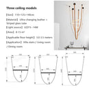GobekUsa Glass Tube Pendant Lamp: Modern LED Lighting for Living Room, Duplex Villa Staircase