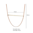 GobekUsa Glass Tube Pendant Lamp: Modern LED Lighting for Living Room, Duplex Villa Staircase