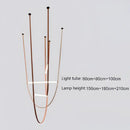 GobekUsa Glass Tube Pendant Light for Living Room Restaurant Villa Stairwell