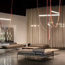 GobekUsa Glass Tube Pendant Light for Living Room Restaurant Villa Stairwell