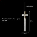 GobekUsa Glass Tubes Chandelier LED Pendant Lamp for Modern Luxury Lighting