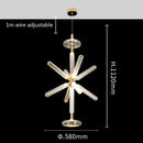 GobekUsa Glass Tubes Chandelier LED Pendant Lamp for Modern Luxury Lighting