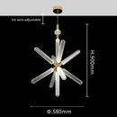 GobekUsa Glass Tubes Chandelier LED Pendant Lamp for Modern Luxury Lighting