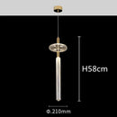 GobekUsa Glass Tubes Chandelier LED Pendant Lamp for Modern Luxury Lighting