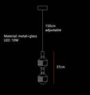 GobekUsa Glass Tubes Chandelier LED Pendant Lamp for Modern Luxury Lighting