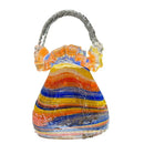 GobekUsa Glass Vase Basket Handbag Flower Arrangement Home Decoration Accessories