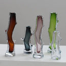 GobekUsa Glass Vase Branch Fork Shape Thick Bottle Floral Arrangement Terrarium
