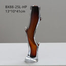 GobekUsa Glass Vase Branch Fork Shape Thick Bottle Floral Arrangement Terrarium