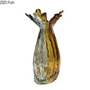 GobekUsa Glass Vase: Creative Flower Edge Decor for Desk, Home Decor, Crafts, Ornaments