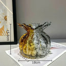 GobekUsa Glass Vase: Creative Flower Edge Decor for Desk, Home Decor, Crafts, Ornaments