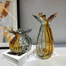 GobekUsa Glass Vase: Creative Flower Edge Decor for Desk, Home Decor, Crafts, Ornaments