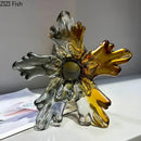 GobekUsa Glass Vase: Creative Flower Edge Decor for Desk, Home Decor, Crafts, Ornaments