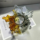 GobekUsa Glass Vase: Creative Flower Edge Decor for Desk, Home Decor, Crafts, Ornaments