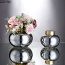 GobekUsa Glass Vase Desk Decoration Modern Floral Vases Room Decor Astral Bouquet