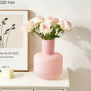 GobekUsa Glass Vase Desk Decoration Pot with Artificial Flowers - Modern Aesthetic Decor