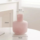 GobekUsa Glass Vase Desk Decoration Pot with Artificial Flowers - Modern Aesthetic Decor