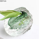 GobekUsa Glass Vase for Flowers | Elegant Wrinkle Design | Room Decor & Floral Arrangement