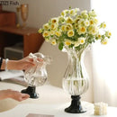 GobekUsa Glass Vase for Hydroponics Plant Pot Room Decor & Flower Arrangement