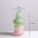 GobekUsa Glass Vase Geometric Gradient Flowerpot Terrarium Home Decoration
