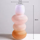 GobekUsa Glass Vase Geometric Gradient Flowerpot Terrarium Home Decoration